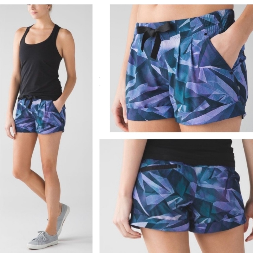 Lululemon Spring Break Away Shorts size 8 in Pretty Prism Multi